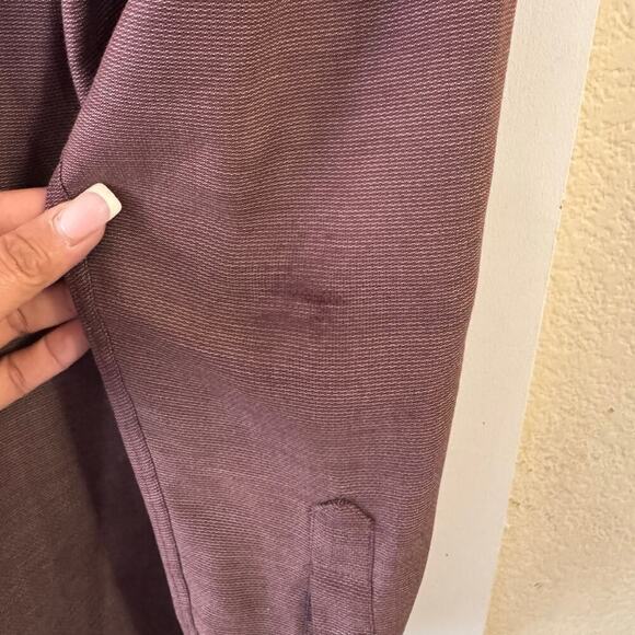 YSL Yves Saint Laurent Long Sleeve Button Up Men’s Dress Shirt Large Burgundy - Picture 5 of 7